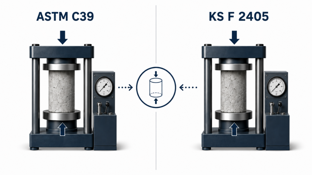 ASTM C39와 KS F 2405 차이점 2 1f236e58 3aa4 4de6 bc39 a1c4741aad92