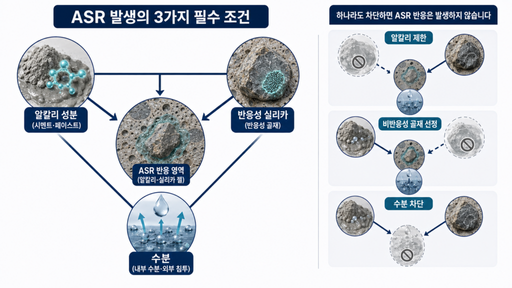 알칼리 골재반응(ASR) 발생 조건 2 asr required conditions.webp