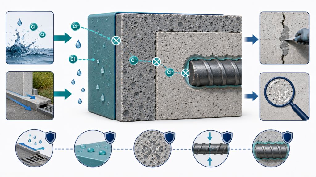 염화물 침투 메커니즘 분석 5 chloride protection strategy.webp