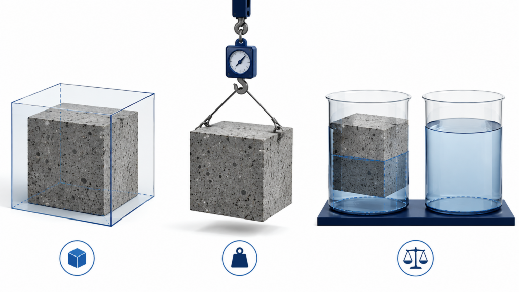 콘크리트(시멘트) 단위중량 구하는 방법 1 concrete density unit weight.webp