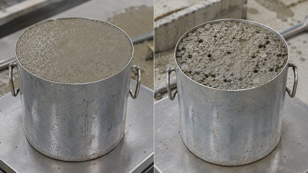 콘크리트(시멘트) 단위중량 구하는 방법 4 concrete unit weight comparison.webp