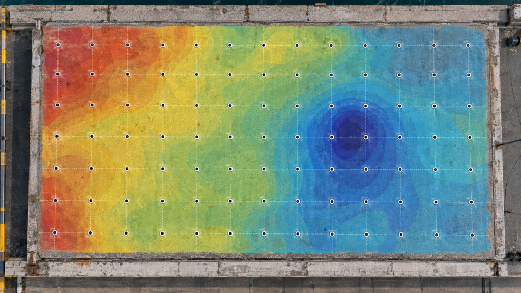철근 부식 전위 측정법(Half Cell Potential) 4 corrosion potential map.webp